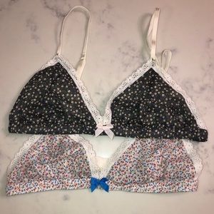 NWOT Aerie Floral Bralette Bundle